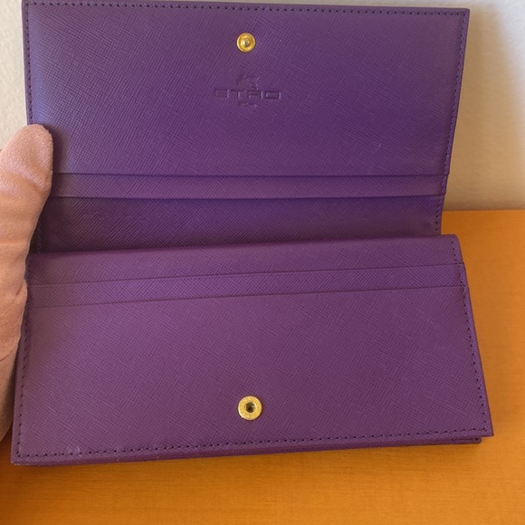 ETRO Milano Pegasus Wallet Chain added Beautiful Authentic Excellent Paisley - Picture 3 of 17